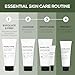MARLOWE. No. 122 Facial Scrub for Men, 6 oz, Gentle Face Exfoliator with Apricot Seed Powder & Pumice, Cleanses & Smooths, Fresh Pine & Agarwood Scent