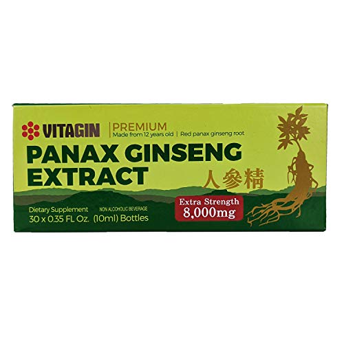 Vitagin Premium Panax Ginseng Extract 0.33 Fl Oz (Pack Of 30) #TOP1