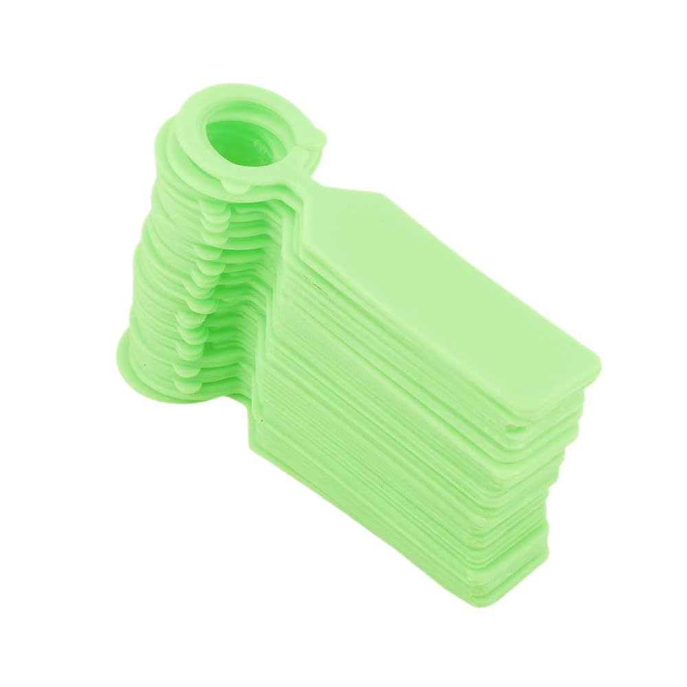 Etykiety roślin ogrodowych Markery i etykiety do roślin wielokrotnego użytku ABS wielokolorowe 11x2,4cm 100 szt(Light Green)