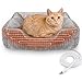 MARUNDA Heated Cat Bed Indoorï¼Œ Heated Pet Bed for Indoor Cats and Small Dogs - Auto Temperature Control Cat Heating Bed.