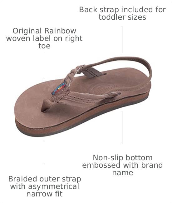 Image of Rainbow Sandals Kid's Single Layer Premier Leather Flirty Braidy