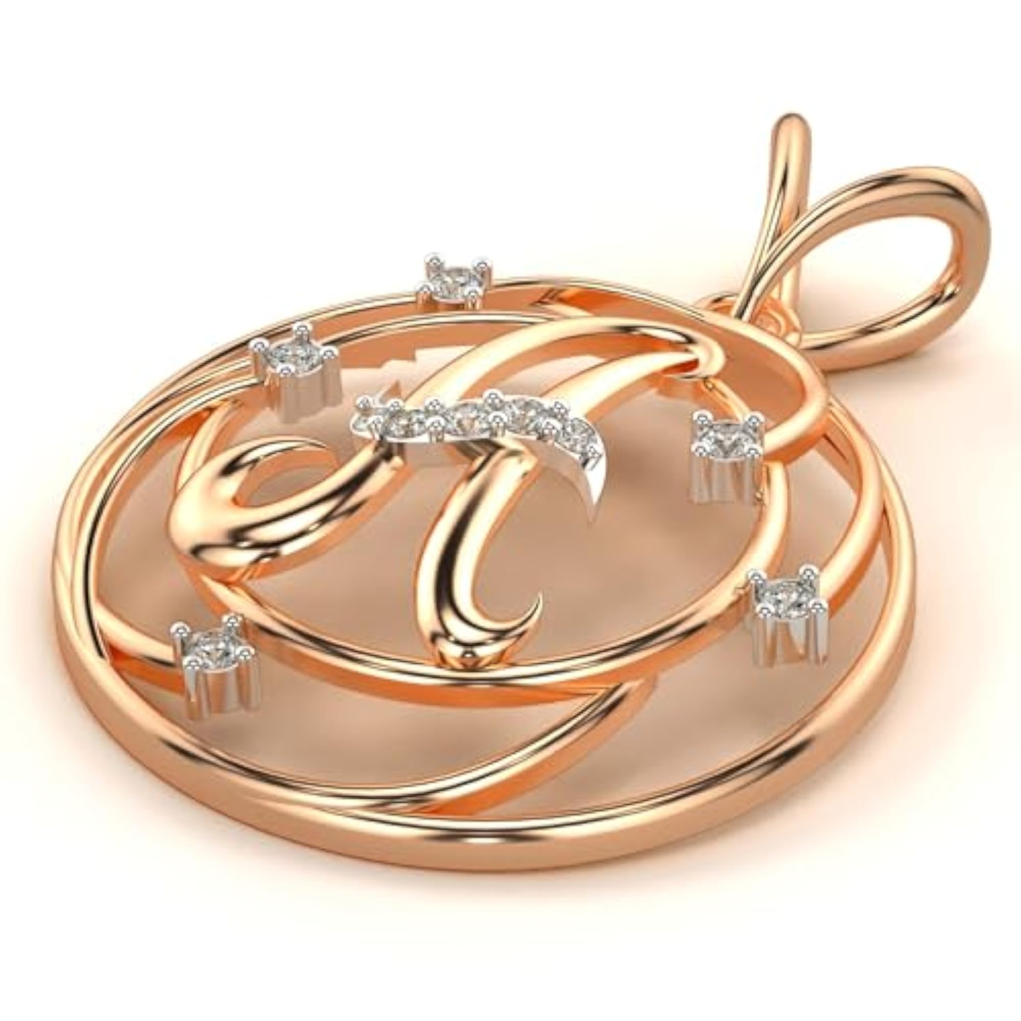 Women's Sterling Silver & Lab Grown Diamond Pendant, Stylish & Elegant