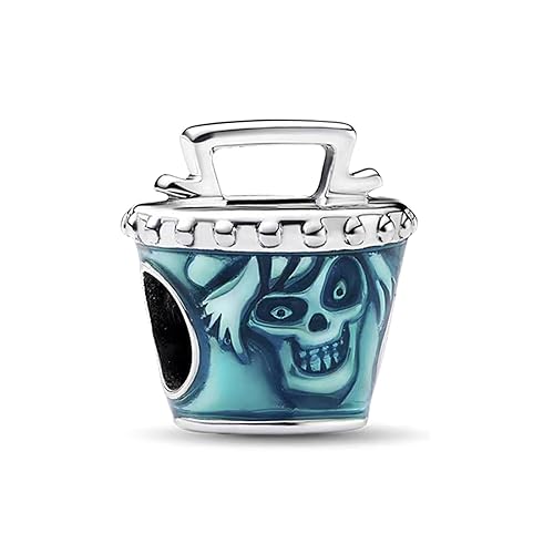 Annmors 925 Sterling Silver Charms fit Bracelets Necklaces Haunted Ghost Dangle Beads with 5A Cubic Zirconia Christmas Valentine Mother's Day Gift Charms for Women