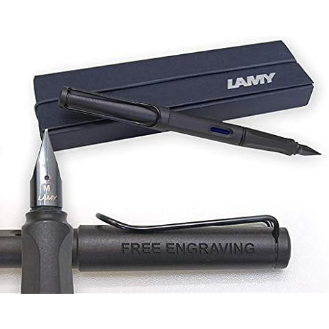 LAMY Safari Fountain Pen - Charcoal Black with Gift Box Cover