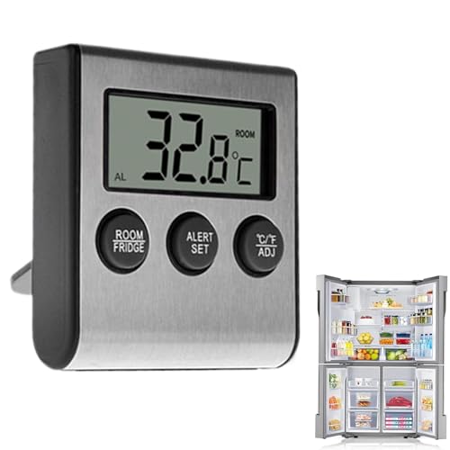 Deep Freezer Temperature Monitor, Pool Freezer Temperature Alarm, Real-Time Freezer Monitor, Hot Tub Temperature Gauge, Small Freezer Temperature Monitor, Refrigerator Temperature Alarm for Pool