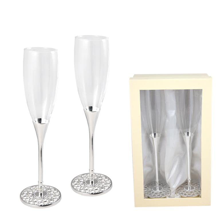 Verres à cava pour mariages et soirées romantiques à la maison
