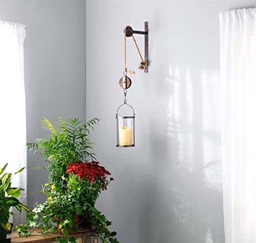 Industrial Wall Mounted Canister Candleholder by Melrose International