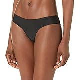 Volcom Women's Standard Simply Seamless Cheekini Swimsuit Bikini Bottom, Black, Large