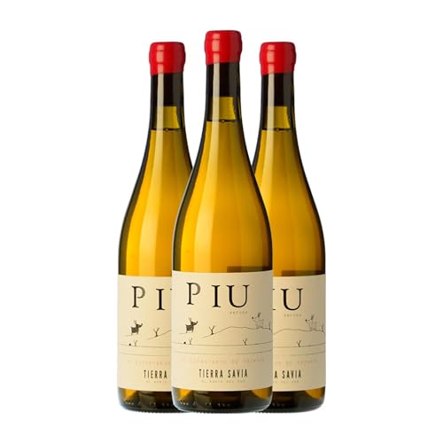 Tierra Savia Piu Ánfora Blanco Viognier 75 cl Vino blanco (Caja de 3 Botellas de 75 cl)