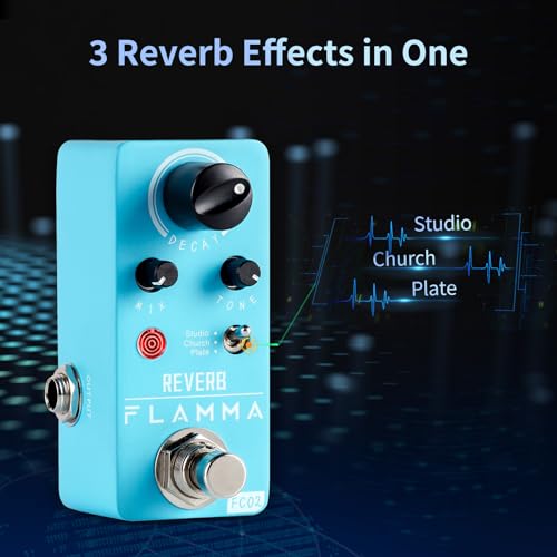 Flamma FC02 Mini Reverb Pedal Digital Guitar Pedal thumb #1