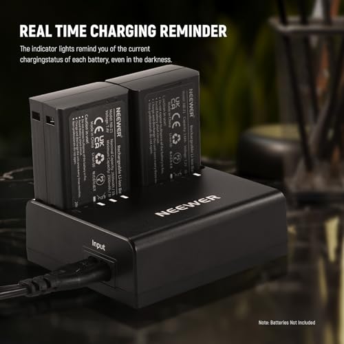 Image of NEEWER NC2-Z1 Dual Slot Battery Charger Kit for NEEWER Z3 Z2PRO Z2 Z1 Z880 TTL Speedlite Flash, 7.2V /3000mAh, 7.4V /2600mAh Battery, DC 8.4V /5V Output AC USB Charger with AC Power Cord (US Plug)