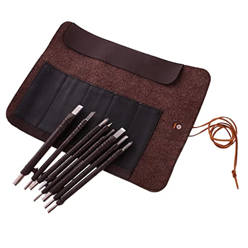 Image of Club BollywoodSet of 8 Chisel Stone Wood Carving Seal Engraving Set Hobby Craft Tool