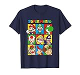 Super Mario Classic Big Character Box Up Portraits T-Shirt