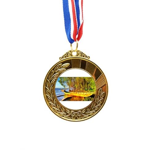 Medalla de oro Seaside Ark con cinta, el regalo ideal para fotógrafos
