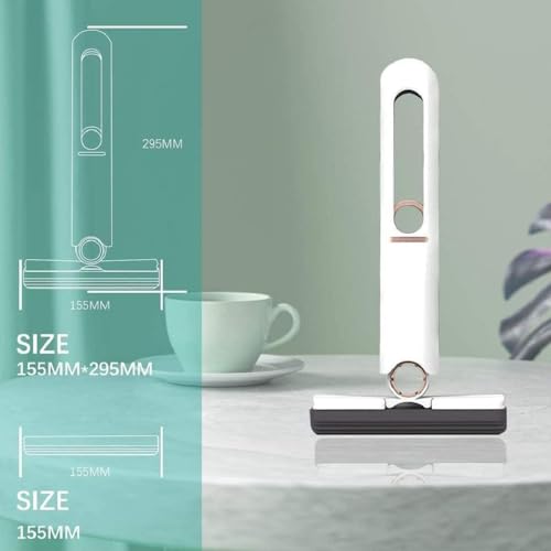HEMIZA Portable Mini Mop Kitchen Cleaning Tools Car Desk Office SELF-Squeeze Short MOP, Hand WASH-Free Absorbent with 1 Cotton Head, Sponge for Bathroom Kitchens Table 3 HEMIZA Portable Mini Mop Kitchen Cleaning Tools Car Desk Office SELF-Squeeze Short MOP, Hand WASH-Free Absorbent with 1 Cotton Head, Sponge for Bathroom Kitchens Table - Image 3