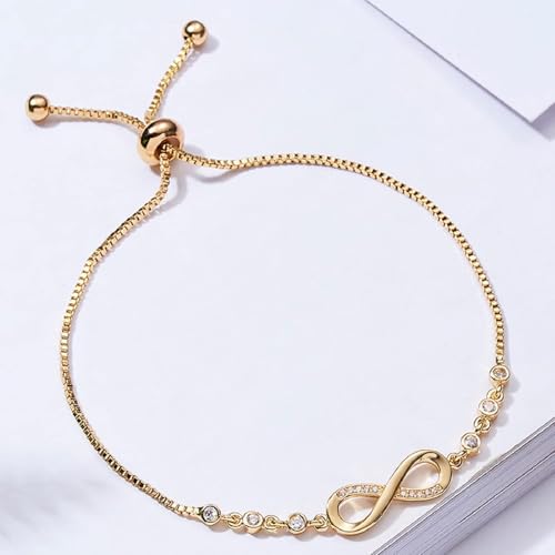 Image of Shining Diva Fashion Stylish Crystal Charm Bracelet for Women and Girls