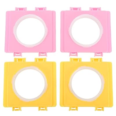 ULTECHNOVO 4PCS Hamster Cage DIY Connection Board Hamster Toy Cage Tunnel Mouth Connector Pet supplies.