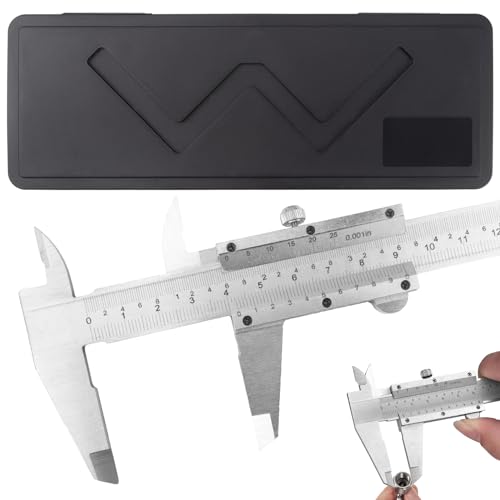 Edelstahl Messschieber 150MM Präzisionsmessschieber mit Feststellschraube, Schieblehre, Messschieber Digital für Haushalt und Industrie MessungMessschieber Analog