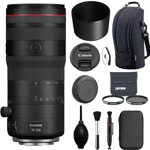 Canon RF70-200mm F2.8L is USM Z Lens | Black Bundled with 82mm Twin Filter Kit (UV & CPL) with Pouch + Deluxe Cleaning Kit - Blower, Lens Pen, Brush & Case + Cap Keeper + Microfiber Cleaning Cloth