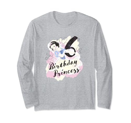 T-shirt Blanche Neige 6 Ans Ne Pique Pas Manches Longues Anniversaire Fille