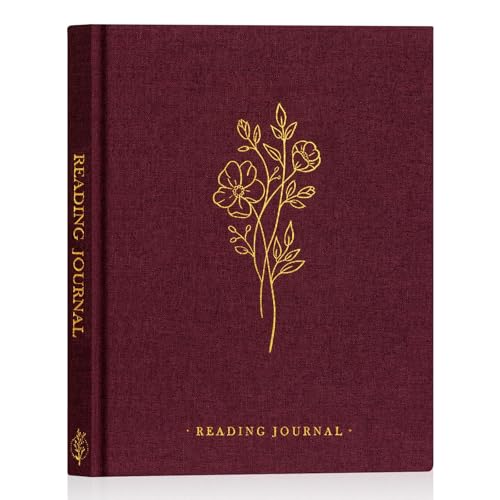 Lanpn Reading Book Journal for Book Lovers Readers, 9.3' x 7.7', 158 Pages Linen Hardcover Books...