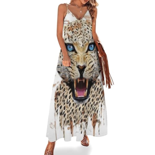 Robe longue léopard aquarelle fluide : finis les vêtements lourds et inconfortables en voyage