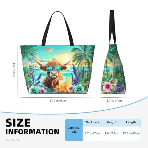 Bolso de playa impermeable grande para mujeres miniatura 5