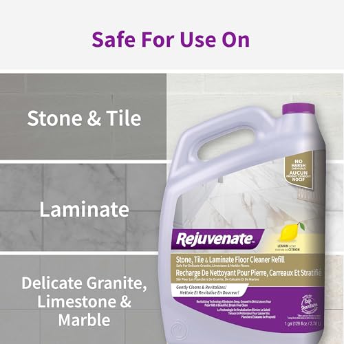 Image of Rejuvenate High Performance Stone Tile and Laminate Floor Cleaner Streak-Free Formula Dries Fast 128oz Covers up to 2,000 SqFt