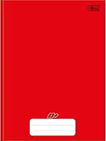 Tilibra - Caderno Brochura Capa Dura Universitário, D+, 48 Folhas, Vermelho