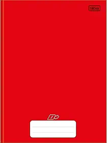 Tilibra - Caderno Brochura Capa Dura Universitário, D+, 48 Folhas, Vermelho