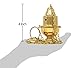 Needzo Small Brass Censer with Chain, High Polished Hanging Church Thurible, 4 Inches