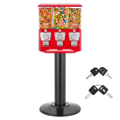 VEVOR Candy Vending Machine, Triple Compartment Candy Vending Machine with