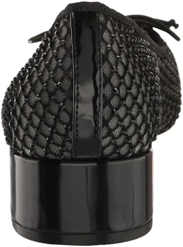 Steve Madden Women's Cherish Ballet Flat, Black Mesh, 10 | Image 2