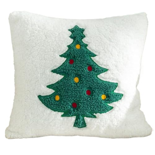 Housses de coussin Noël douces avec broderies raffinées et détachables - 2
