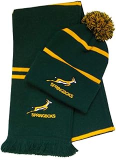 South Africa Rugby Bobble Hat and Scarf