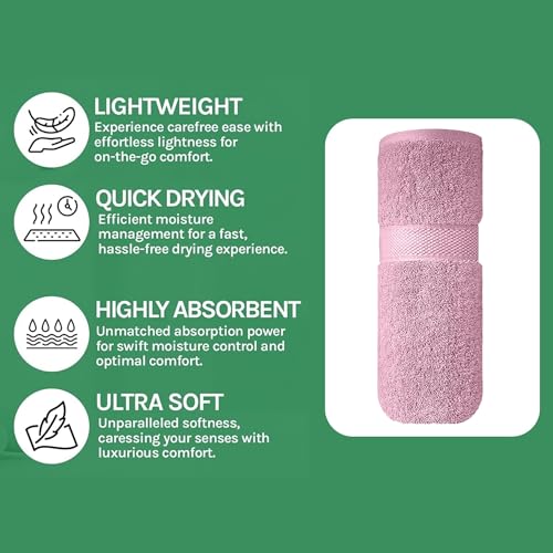 Image of Sulfar 100% Terry Ring Spun Cotton Face Towel - Quick-Dry, Highly Absorbent (480 GSM) (30 x 30 Cm) Soft Berry (Pack of 1)