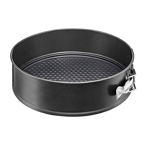 AMBITION Springform 20 cm rund Lakritze Kuchenform antihaftbeschichtet mit abnehmbarem Rand Kohlenstoffstahl