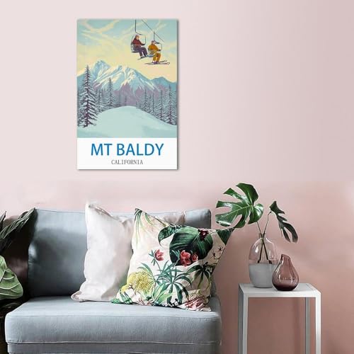 Affiche Mt Baldy California poster rétro déco bureau et chambre - 5