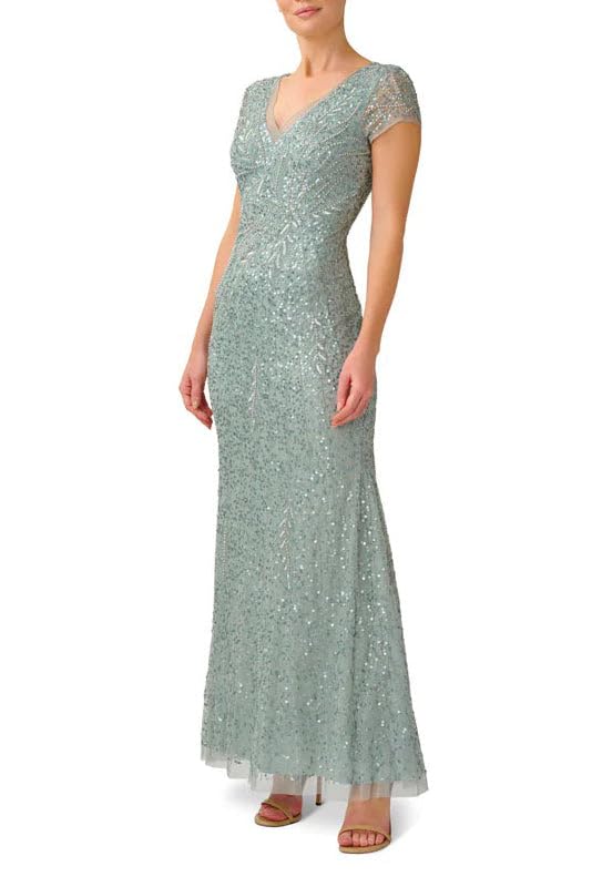 Image of Adrianna Papell Women's Beaded Mermaid Gown