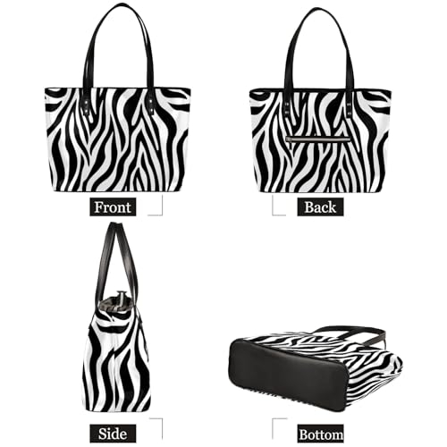Bolso Tote Grande de Cuero Sintético para Mujer miniatura 6