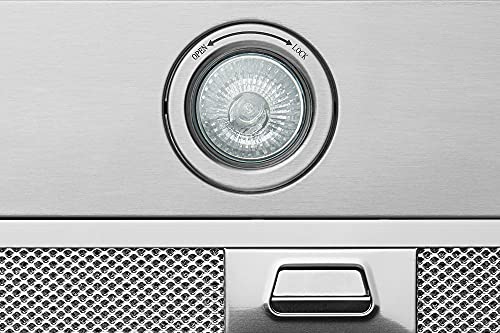 Hauslane | Chef Series Wm-530 30” Wall Mount Range Hood | Base Model | Stainless Steel Wall Chimney | Strong Suction, Six-Layer Aluminum Filters, Changeable Led Lamps, 6” Duct Or Ductless #TOP6