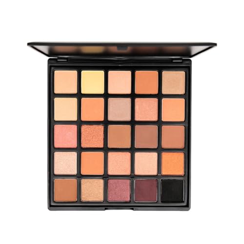 BKSYOFU 25 colores sombra de ojos perla color tierra sombra de ojos placa color maquillaje humo multicolor mate