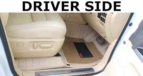 Image of 9D Car Floor Mats for Tata Curvv Ev | Waterproof | Antislip | Faux Leather | Full Coverage | All Weather | Custom Fitted 9D Car Floor Mats | Beige