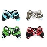 UUShop 4 Pcs of Silicon Protective Skin Case Cover for Sony Playstation 3 PS3 Remote Controller