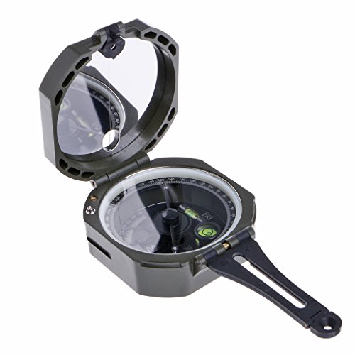 Brújula de bolsillo magnética para geología y topografía miniatura 4