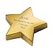 Personalized Gold Star Paperweight Custom Engraved Free – Recognition & Appreciation Gift, Free Engraving - Ships from USA