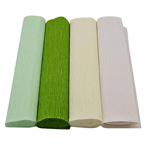 Pepperlonely Crepe Paper Rolls - 250 X 25 Cm, Green #TOP1