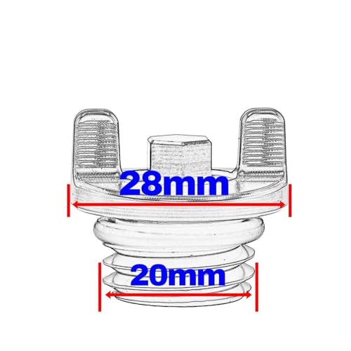 Bouchon de remplissage d'huile moteur noir en aluminium pour moto cross SX EXC 250 350
