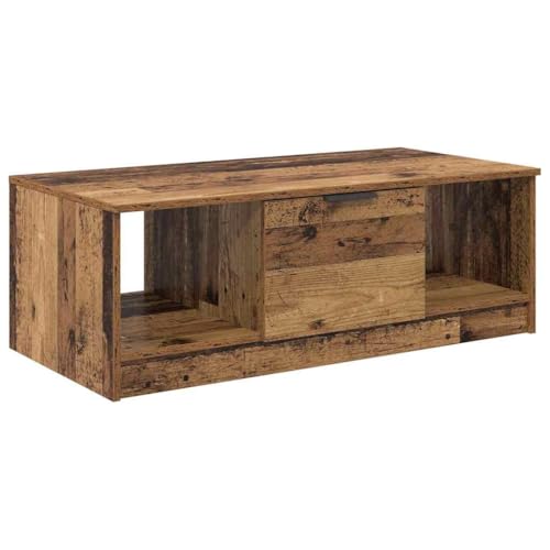 Table basse rectangulaire bois pour optimiser le rangement du salon