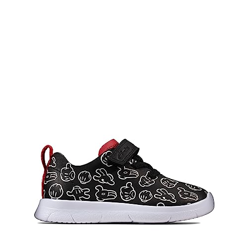 Clarks Ath Comic T - Zapatos deportivos para niños, Black, 7.5 UK Child